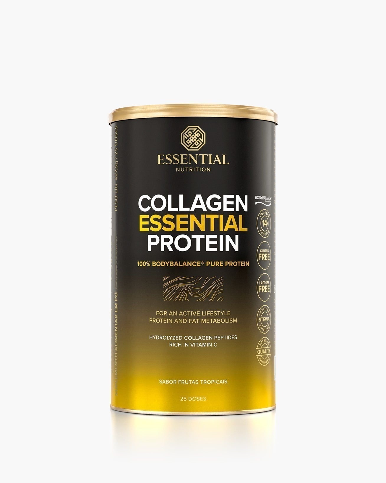Collagen Essential Protein Frutas Tropicais Lata 427,5g | 25 doses